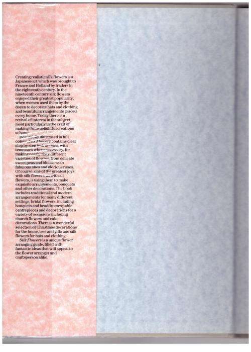 Silk Flowers: Making and Arranging Ribbon Flowers -- Anne Hamilton, Kathleen White