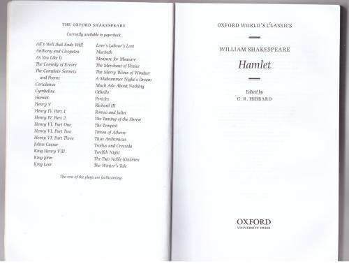 Hamlet  -- William Shakespeare