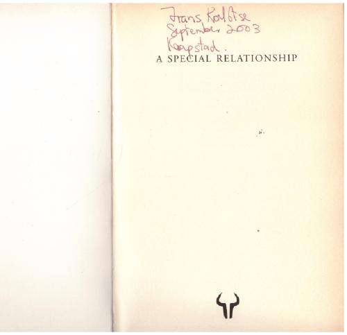 A Special Relationship: A Novel -- Douglas Kennedy