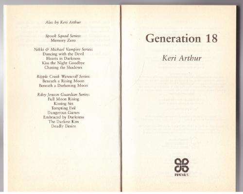 Generation 18 (The Spook Squad #2) -- Keri Arthur