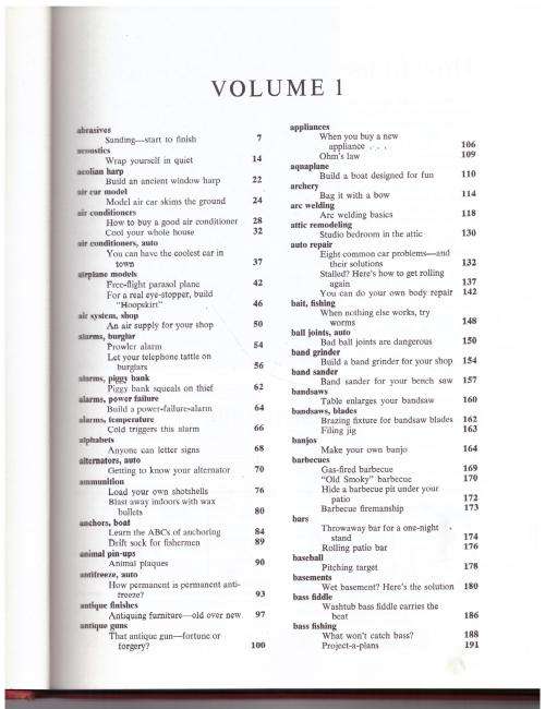 Popular Mechanics Do-it-yourself Encyclopedia in 16 Volumes, Vol. One