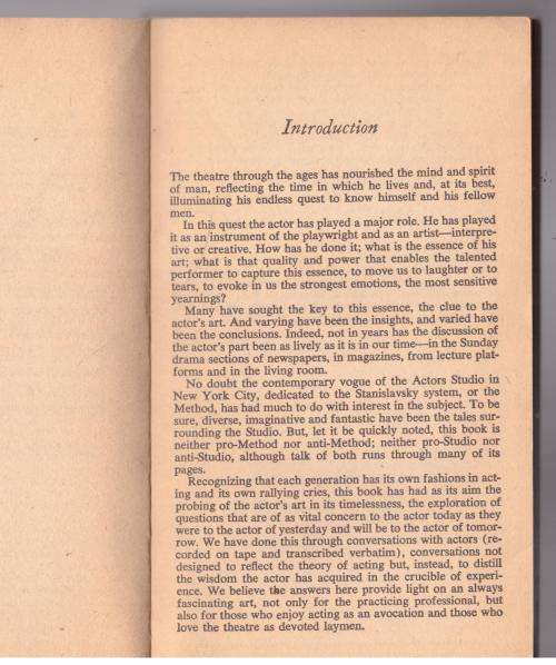 Actors Talk about Acting: Fourteen Interviews  -- Lewis Funke, John Erlanger Booth [Editors]