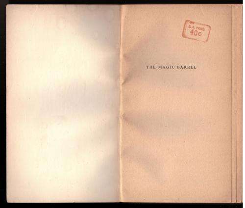 The Magic Barrel: Stories -- Bernard Malamud