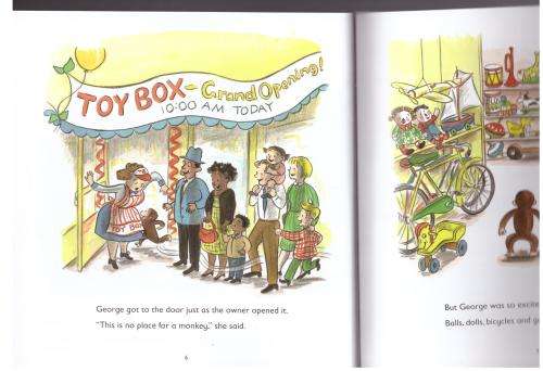 Curious George Visits a Toy Shop -- Margret Rey, H. A. Rey