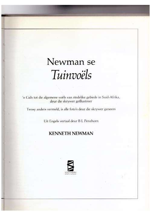 Newman se tuinvoëls -- Kenneth Newman