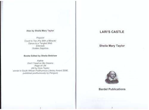 Lari`s Castle: A Romantic Mystery -- Sheila Mary Taylor