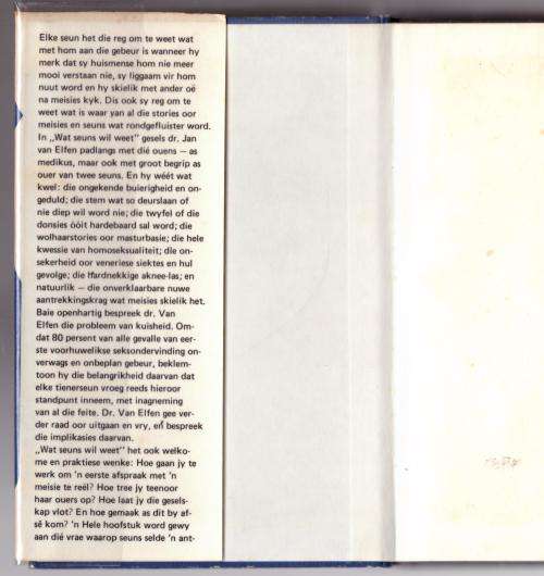 Wat seuns wil weet -- Jan Van Elfen