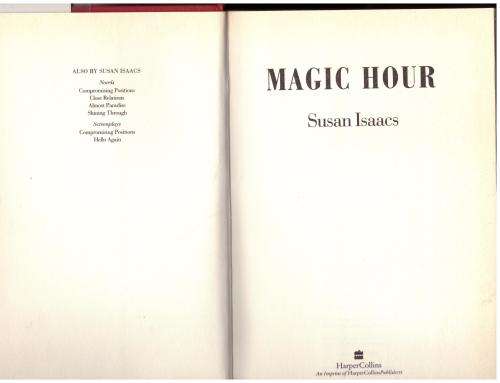 Magic Hour -- Susan Isaacs