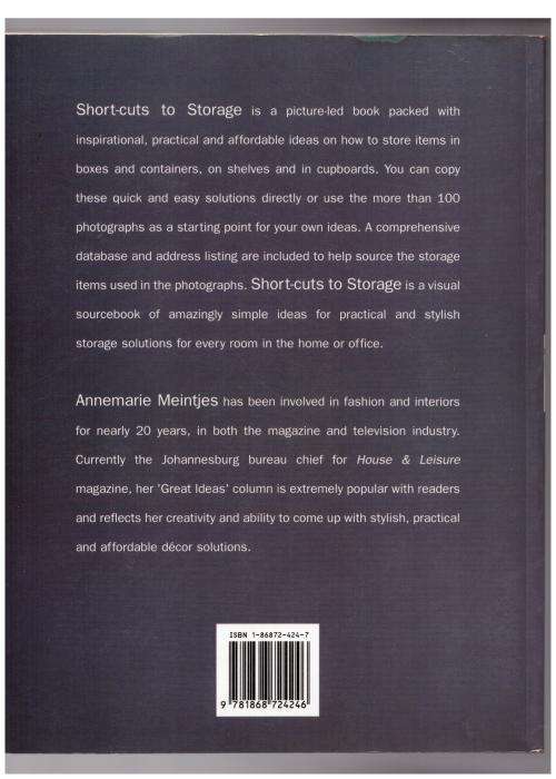 Short-cuts to Storage -- Annemarie Meintjies