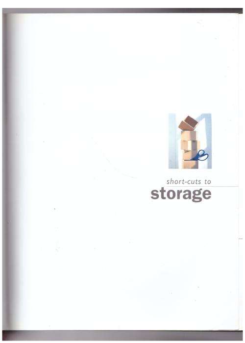 Short-cuts to Storage -- Annemarie Meintjies