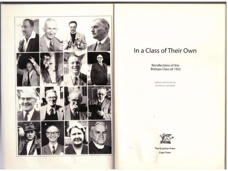 In a Class of Their Own: Recollections of the Bishops Class of 1952 -- Jeremy Lawrence [Editor]