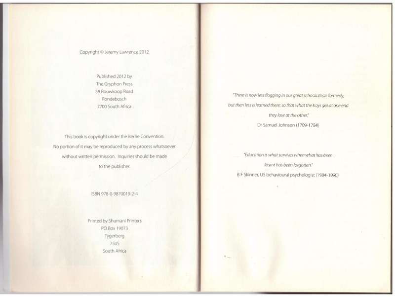 In a Class of Their Own: Recollections of the Bishops Class of 1952 -- Jeremy Lawrence [Editor]