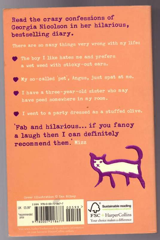 Angus, Thongs and Full-frontal Snogging --  Louise Rennison