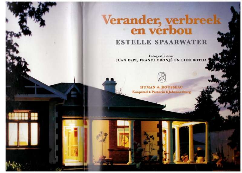 Verander, verbreek en verbou  --  Estelle Spaarwater