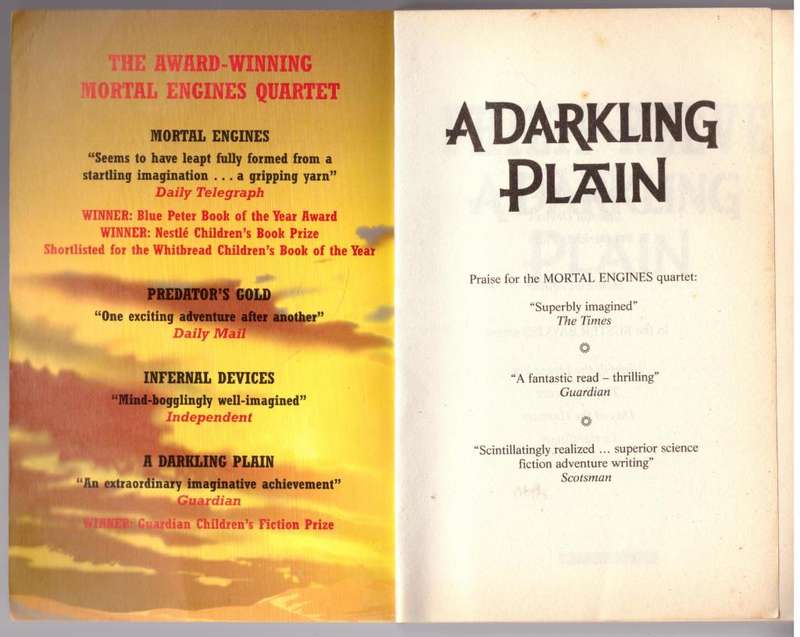 A Darkling Plain (Mortal Engines, Book 4) -- Philip Reeve