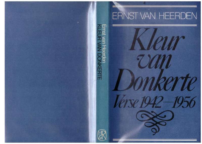 Kleur van donkerte: verse 1942-1956  --  Ernst Van Heerden