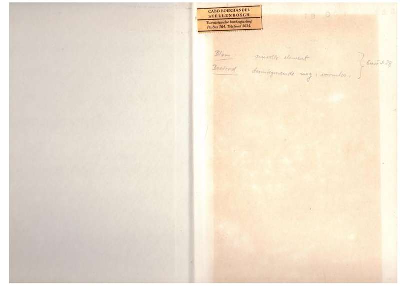 Blom en baaierd -- D. J. Opperman