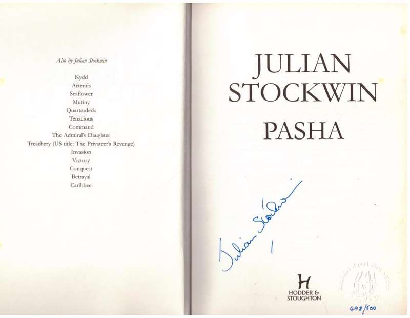 Pasha (Thomas Kydd #15)  --  Julian Stockwin **SIGNED**