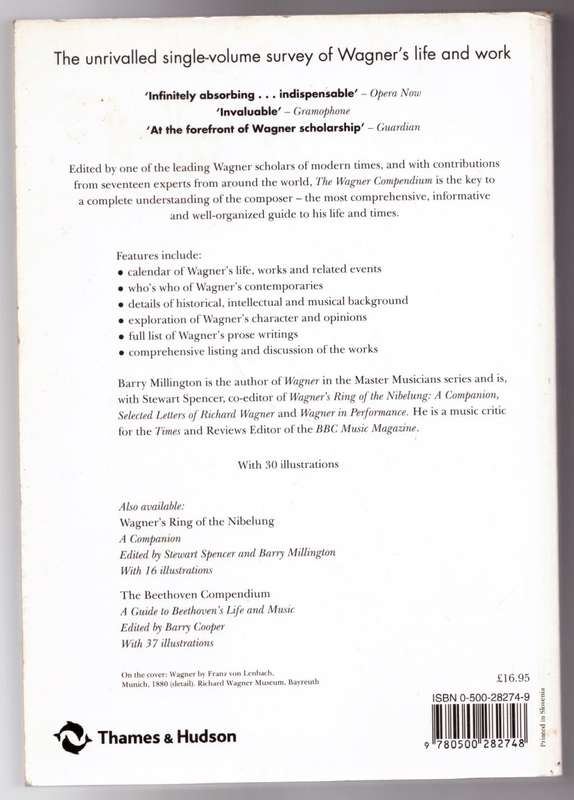 The Wagner Compendium  --  Barry Millington [Editor]
