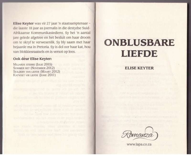 Onblusbare Liefde - Elise Keyter
