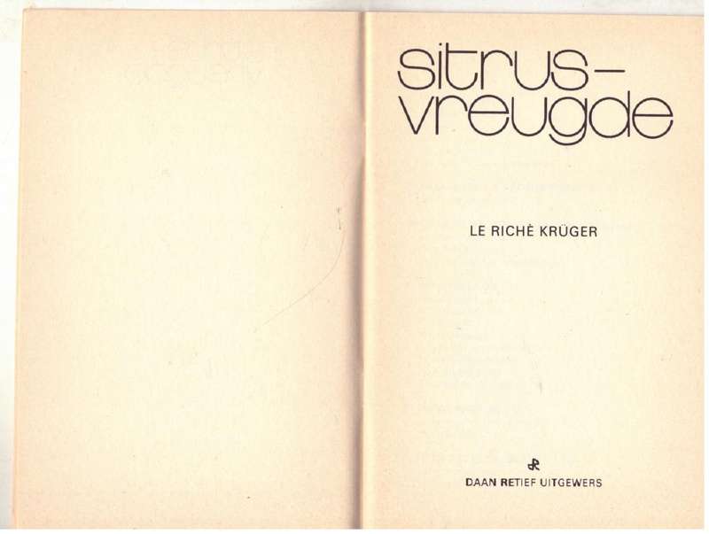 Sitrus-vreugde -- Le Riche Kruger