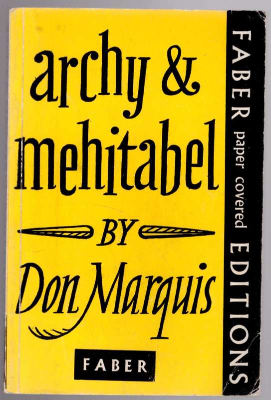Archy and Mehitabel -- Don Marquis