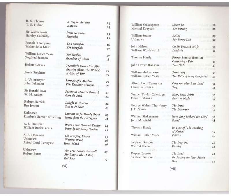 Poems to Compare -- Raymond Wilson [Compiler]