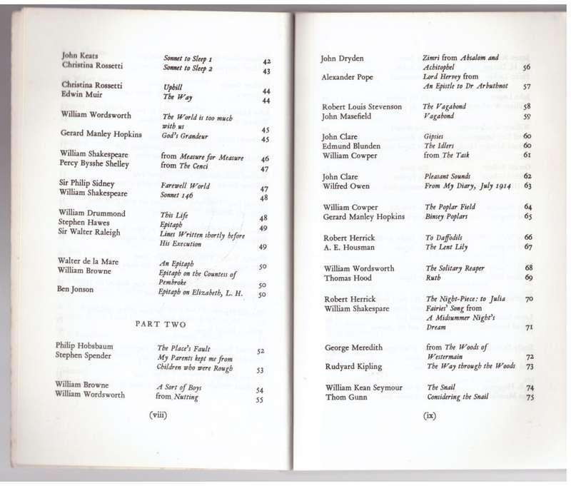 Poems to Compare -- Raymond Wilson [Compiler]