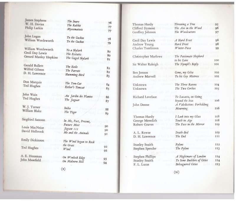 Poems to Compare -- Raymond Wilson [Compiler]