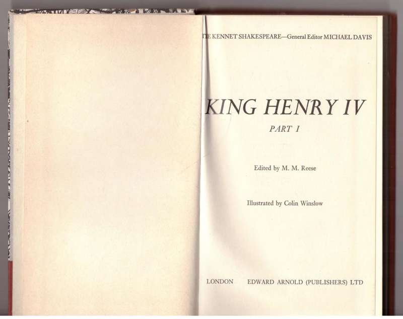 King Henry IV, Part 1 -- William Shakespeare