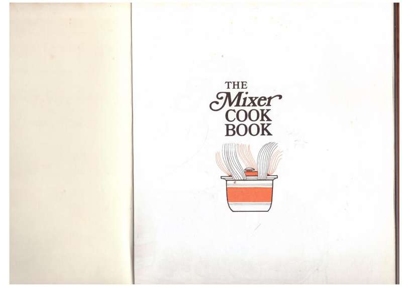 The Mixer Cook Book -- Sonia Allison