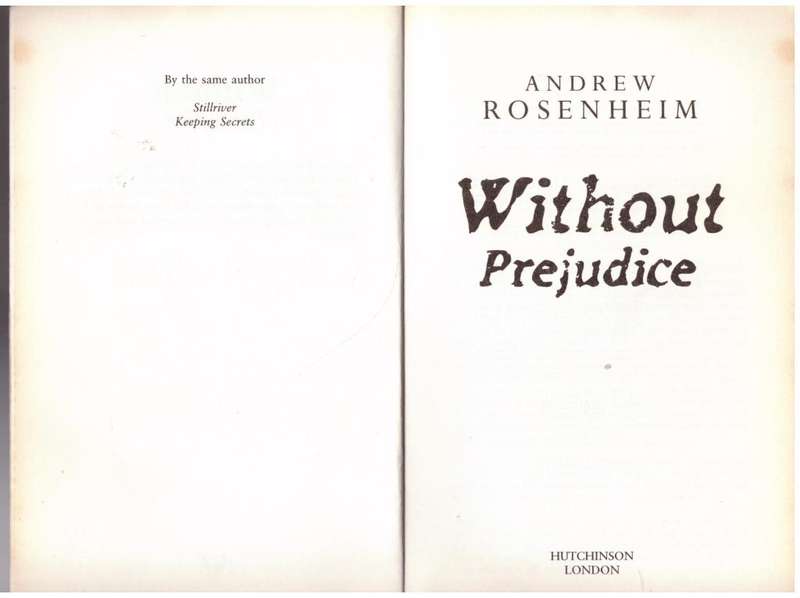 Without Prejudice -- Andrew Rosenheim