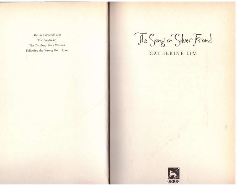 The Song of Silver Frond   --  Catherine Lim