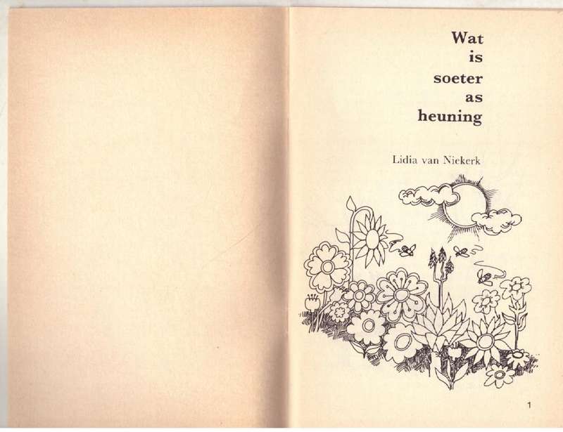Wat is soeter as heuning -- Lidia van Niekerk