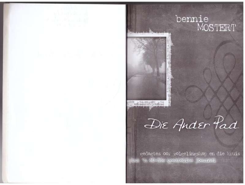 Die Ander pad -- Bennie Mostert
