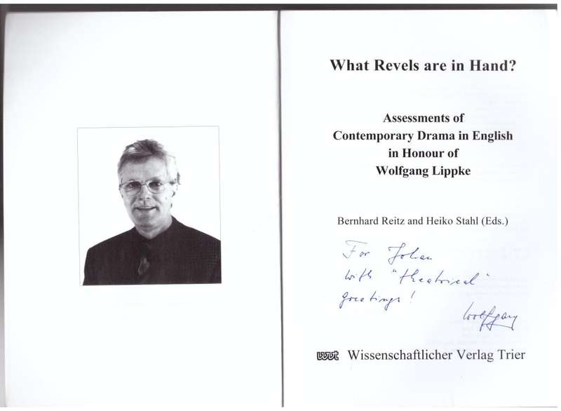 What Revels are in Hand? --  Bernhard Reitz, Heiko Stahl [Editors]