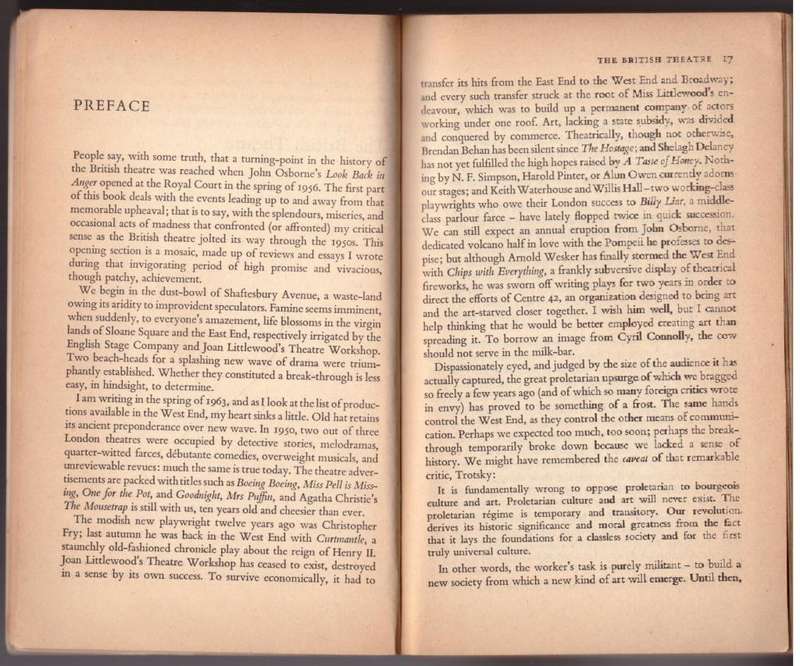 Tynan on Theatre -- Kenneth Tynan
