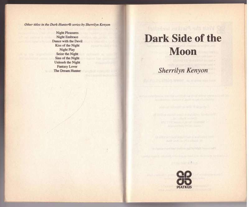Dark Side of the Moon  --  Sherrilyn Kenyon