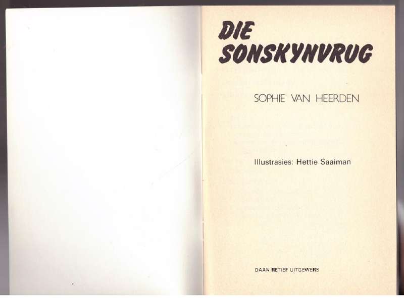 Die Sonskynvrug -- Sophie Van Heerden