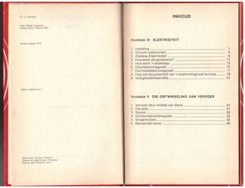 Die Wêreld om ons: Wetenskapreeks, Deel 2 -- S. Lukmaar