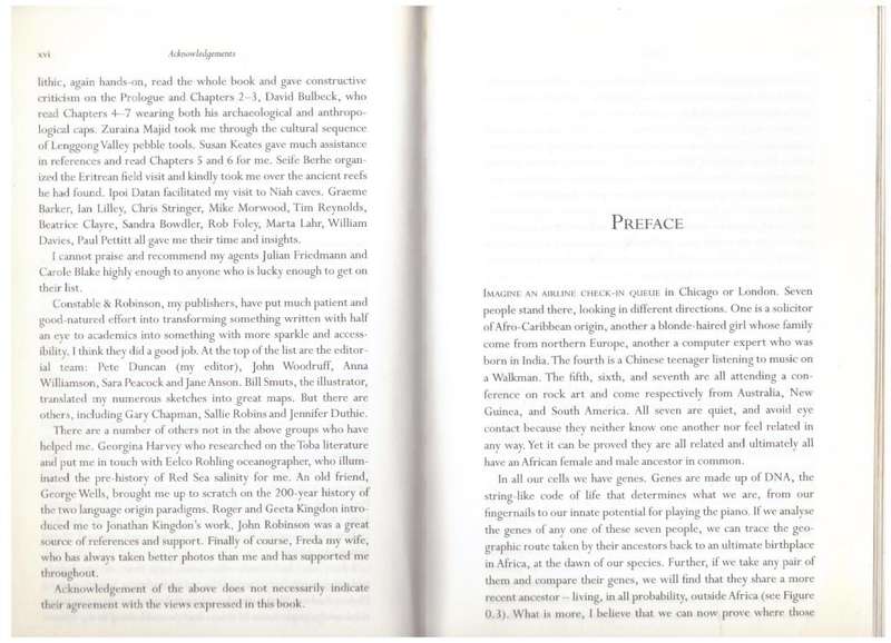 Out of Africa`s Eden: The Peopling of the World  --  Stephen Oppenheimer