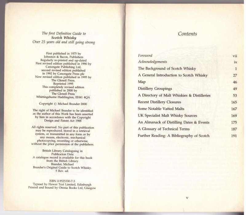 Brander`s Original Guide to Scotch Whisky   --  Michael Brander