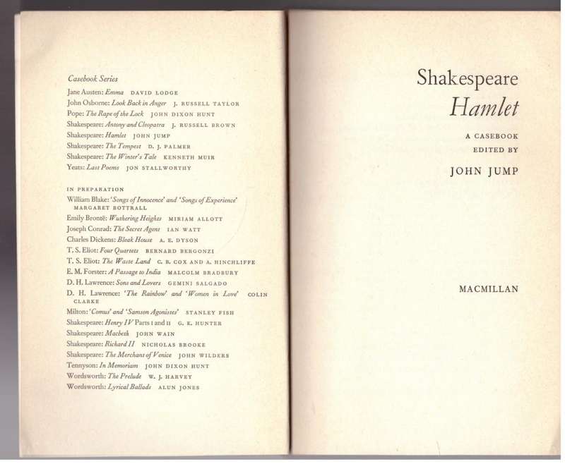 Hamlet: A Casebook -- John Jump [Editor]