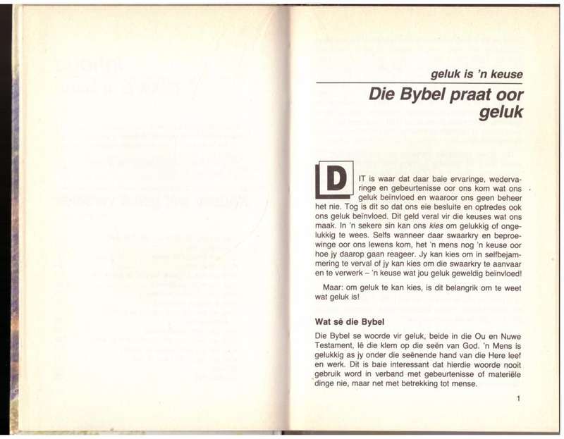 Geluk is `n keuse -- Ampie Barnard