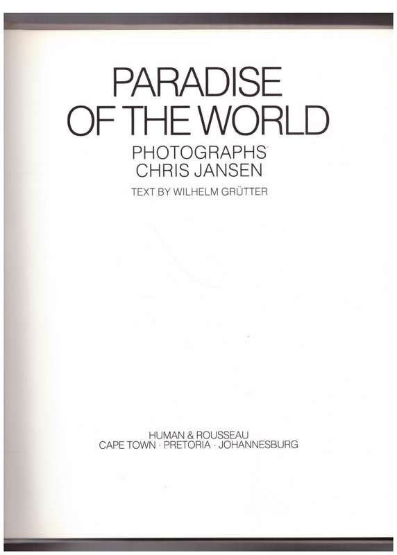 Paradise of the World -- Chris Jansen