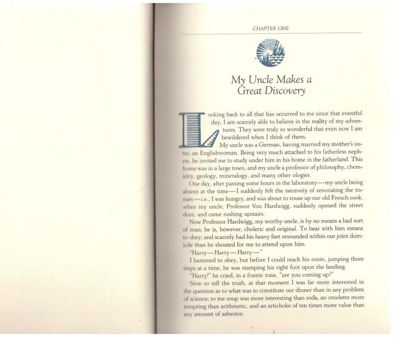 A Journey to the centre of the Earth  -- Jules Verne