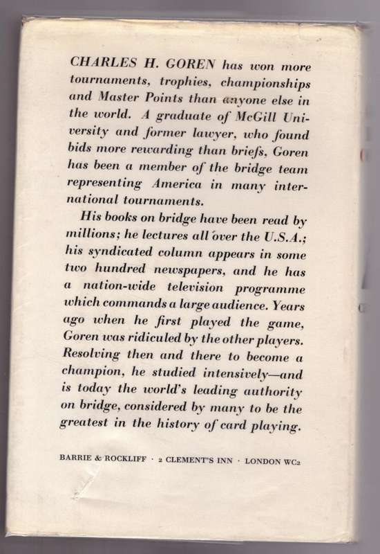 Goren`s Bridge Complete  --  Charles H. Goren