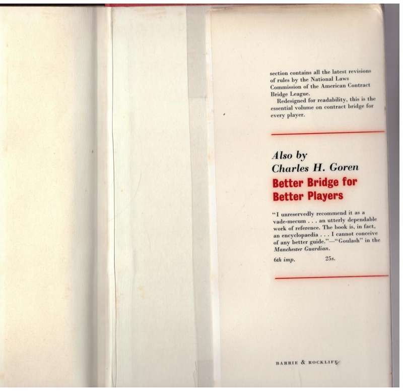 Goren`s Bridge Complete  --  Charles H. Goren