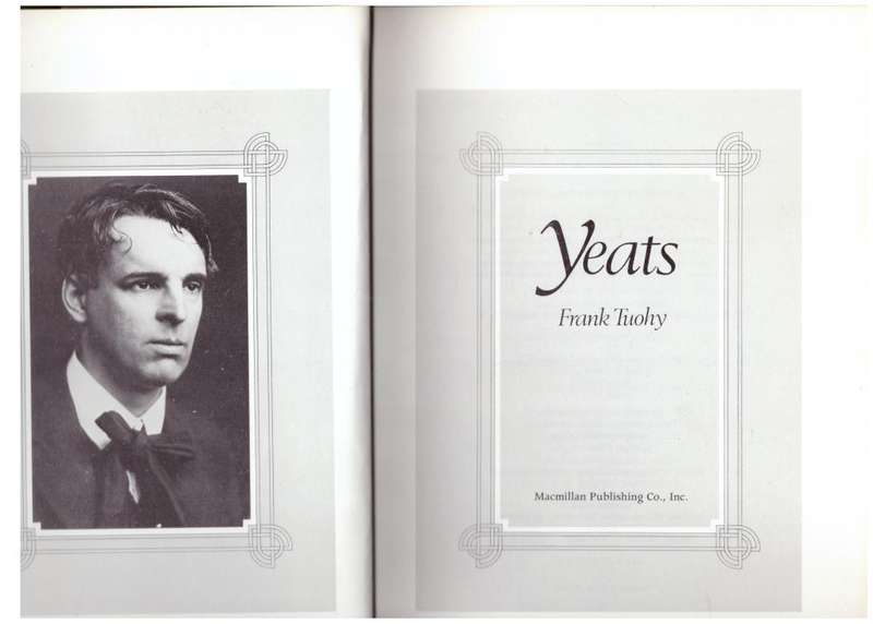 Yeats: An Illustrated Biography  --  Frank Tuohy