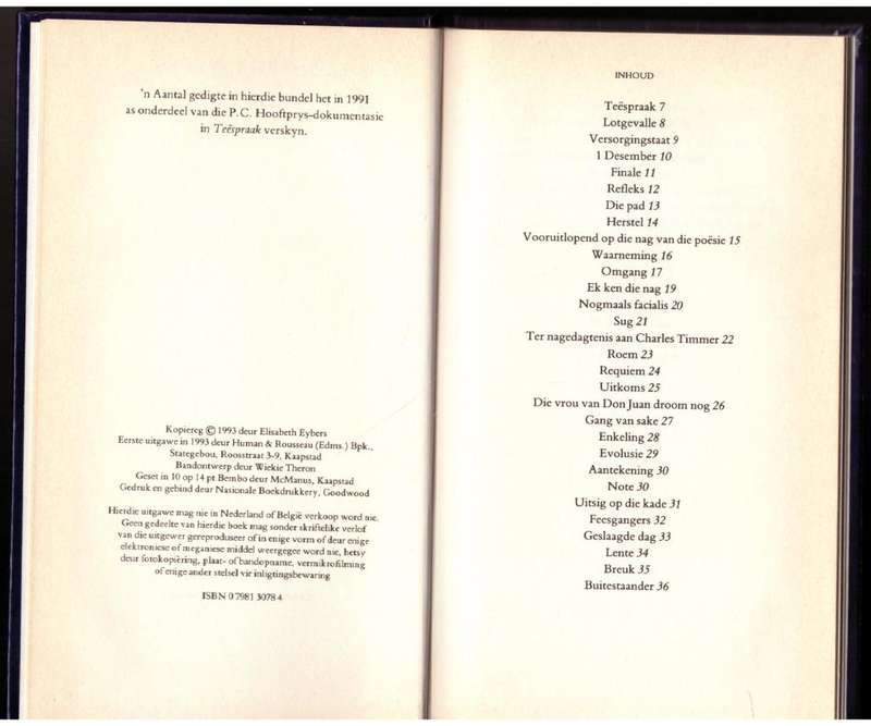 Respyt   --  Elisabeth Eybers